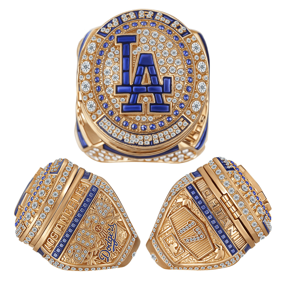 2024 Los Angeles Dodgers MLB World Series Championship Ring,With Wooden Display Box